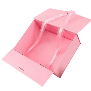 Caja de Regalo de Papel con Cierre de Cinta y Logotipo Estampado en Caliente Personalizado al por Mayor, Caja de Envío Plegable de Papel - Product Image 3