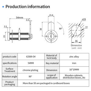 סיטונאי איכות גבוהה סגסוגת locker מפתח פקה מנעול אוניברסלי נגד גניבה ארון נעילה יצרן המוצר הטוב ביותר - Product Image 3