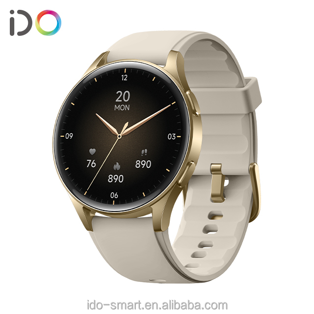 Newest 1.32 Inch AMOLED Smart Watch for Women Luxury Fashion Touch Screen GPS Compass Barometer Function Smartwatch Alexa