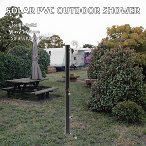 <span class=keywords><strong>Douche</strong></span> <span class=keywords><strong>solaire</strong></span> portable en PVC à deux sections pour le camping, le jardin ou les piscines - Product Image 2