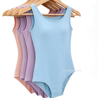 Maillot de Danza para Mujeres y Niñas |   Maillot de Ballet de Terciopelo para Danza, para Actuaciones y Clases |   Diseño Elegante de Corte Alto