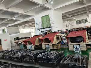 Tienda de campaña resistente a los rayos UV de diseño de lujo, tienda de campaña al aire libre para coche, tienda rígida para acampar en la azotea con escalera de aleación de aluminio negro - Product Image 4