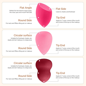 Éponge <span class=keywords><strong>de</strong></span> maquillage douce lavable sans latex, personnalisable <span class=keywords><strong>avec</strong></span> logo, pour <span class=keywords><strong>fond</strong></span> <span class=keywords><strong>de</strong></span> <span class=keywords><strong>teint</strong></span> et poudre, multicolore - Product Image 5