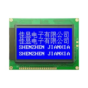 Módulo lcd 3.3x64, venda quente e alta qualidade stn azul 12864f chinês st7920 drive 128 v, gráfico de energia, monocromático, cob gráficos, módulo lcd