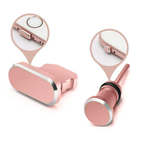Prise Anti-poussière avec Port de chargement pour téléphone portable, 3.5mm, prise de Jack pour écouteurs X/XR/XS/Max/8/7/6S/6/Plus/5/SE