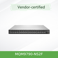 Nouveau commutateur réseau Mellanox NVDIA Quantum 2 Series 1U Rackmount MQM9790-NS2F NDR 400G 32 ports OSFP InfiniBand 51,2 Tbps AI HPC