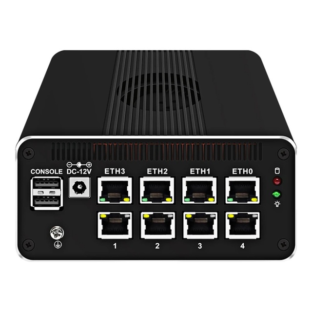New 12th Gen Firewall Appliance 2*10G SFP Intel I3-N305 N200 N100 4x I226-V 2.5G DDR5 NVMe Soft Router Mini PC Proxmox Server