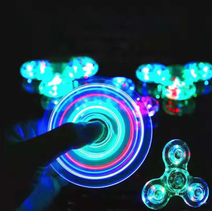 Luckykoo 2026 Vente Flash Jouet Anti-Stress Lumineux Coloré LED Fidget Spinner pour Enfants - Product Image 1