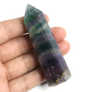 Più recente vendita Fluorite a singolo punto esagonale <span class=keywords><strong>torre</strong></span> prisma arcobaleno colorato pietra <span class=keywords><strong>di</strong></span> varie dimensioni tecnica lucidata - Product Image 6