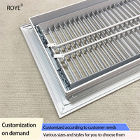 Grille de ventilation Grille de porte amovible Accès au retour de la charnière pour climatiseur central Sortie de fumée pour le bureau