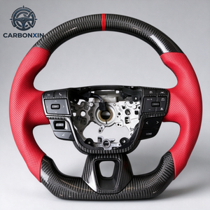 Volant de voiture personnalisé en cuir et fibre de carbone forgée pour Toyota Camry Highlander 2023 2024 2025 2026 - Product Image 1