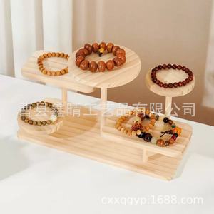 Organisateur de bureau en bois, étagère de rangement multi-niveaux pour bijoux, usage domestique ou professionnel - Product Image 2