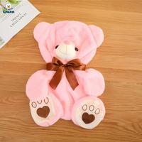 Fabricant, Vente en gros, Faible MOQ, Haute Qualité, Peau de peluche d'ours en peluche non rembourrée, Peau de peluche de dessin animé, Peau de jouet en peluche souple, Peau d'animal en peluche non rembourrée TX