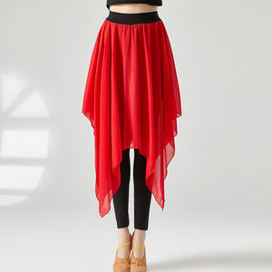 TONGYANG Pantalones de <span class=keywords><strong>baile</strong></span> latino Pantalones de <span class=keywords><strong>baile</strong></span> moderno <span class=keywords><strong>Ropa</strong></span> de entrenamiento de gasa Mujeres Falda de <span class=keywords><strong>baile</strong></span> de ballet Pantalones Falda de columpio clásica - Product Image 5