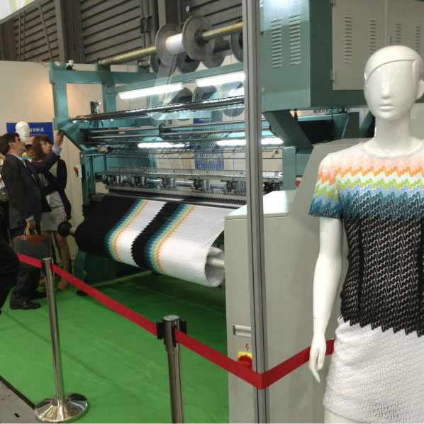 Tricot Spring Bearded Needle Warp Knitting Machine With EL System and Cut Presser