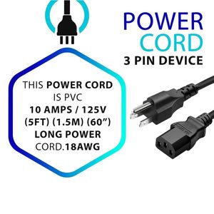 Articoli di vendita a caldo pesante cavo IEC C13-3 Pin spina 110V/220V cavo di alimentazione per i dispositivi - Product Image 3