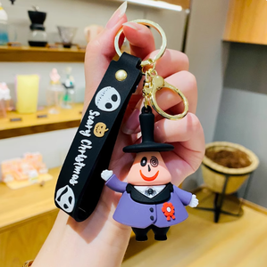 Terreur série 3D PVC porte-clés fantôme enfant poupée de mariée Clown retour âme voiture pendentif - Product Image 2