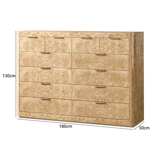 <span class=keywords><strong>Console</strong></span> multimédia en bois de salon de style américain minimaliste moderne couleur bois massif commode à 12 tiroirs <span class=keywords><strong>console</strong></span> multimédia de <span class=keywords><strong>rangement</strong></span> - Product Image 6