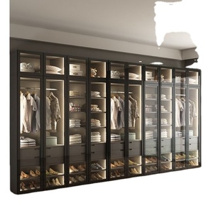 Modular Tùy Chỉnh Bằng Gỗ Thiết Kế Phòng Ngủ Hiện Đại Tủ Quần Áo Tủ Quần Áo Đi Bộ Trong Tủ Quần Áo Cho Phòng - Product Image 1