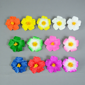 Hibiscus Rosa-sinensis, Venta al por Mayor de Pinzas para el Cabello con Flores Hawaianas, Centros de Mesa para Bodas, Decoración para Fiestas, Pinza con Flor Artificial - Product Image 6