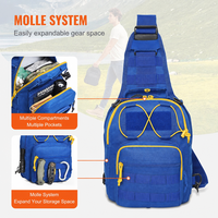 Sac à bandoulière tactique personnalisé AYPPRO, sac de poitrine urbain en nylon imperméable, sac à bandoulière modulaire MOLLE OEM/ODM, sac à bandoulière portable
