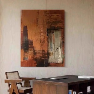 Wholesale Minimalist Abstract Canvas <strong>Print</strong> Painting Heavy Texture <strong>Neutral</strong> Wall Art for Hotel Villa Decor - Product Image 4