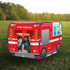 Enfant en bas âge <span class=keywords><strong>pompier</strong></span> jouets enfants <span class=keywords><strong>Pop</strong></span> Up camion de pompiers tente Playhouse avec balles ensemble pour fosse à balles - Product Image 3