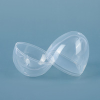 Capsules colorées détachables 42 * 60 mm, mini-coquilles d'œuf transparentes en plastique, coquilles d'œuf colorées de Pâques, œufs pour distributeur automatique pour enfants