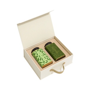 Cajas de Regalo de Té de Lujo Personalizadas para Té Verde de Alta Montaña Longjing, Tieguanyin, Biluochun - Product Image 1