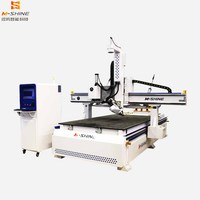Machine de découpe CNC robuste avec ATC 4 axes, couteau oscillant CCD et table à vide pour le bois, le MDF, l'acrylique et la fabrication d'enseignes
