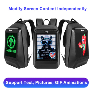 Nouvelles ventes de sacs à dos LED pour femmes, hommes et enfants, promotion d'usine, sac à dos publicitaire mobile pour la conduite, Bluetooth - Product Image 2