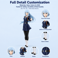 Figurines d'action anime OEM en vinyle, figurines de collection personnalisées en PVC, modèles de poupées pour stand de convention et boutique éphémère