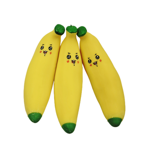 Jouet banane en TPR jaune mignon ZIMO, rembourré de farine simulée, pour enfants de 5 à 7 ans, réutilisable, à pétrir et à presser, anti-stress, 72g - Product Image 3
