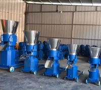 Ligne de production de granulés d'aliments pour volailles professionnelle, capacité de 1 tonne, machine de broyage et de mélange sans poussière