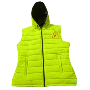 En gros Personnalisé Léger Dames Puffer Gilet Veste Respirant Coton À Capuche Manteau Broderie Décoration pour Femmes Filles - Product Image 4
