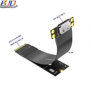 2026新的oclink SFF-8611 SFF-8612连接器至NGFF <span class=keywords><strong>M</strong></span>.2键-<span class=keywords><strong>M</strong></span> NVME接口适配器Riser电缆0.2M，用于固态硬盘显卡 - Product Image 1