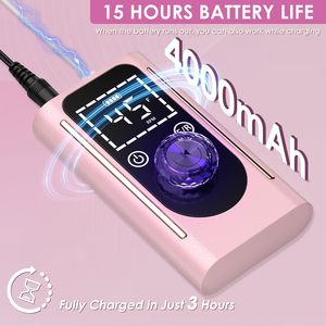 Taladro de Uñas Profesional Recargable, 45000 RPM, Control Táctil, Más de 15 Horas de Duración de la Batería, Eléctrico y Portátil - Product Image 2