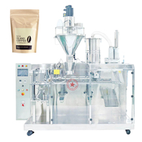 Mini machine d'emballage de café moulu doypack horizontale à fermeture à glissière automatique avec pochette sur pied pré-fabriquée