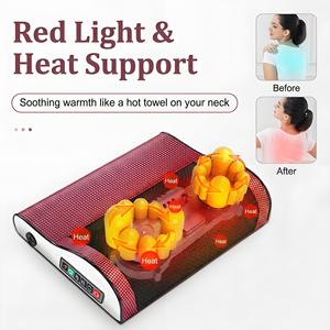 Almohada Masajeadora Calefactable para Cuello <span class=keywords><strong>y</strong></span> <span class=keywords><strong>Espalda</strong></span>, Diseño <span class=keywords><strong>de</strong></span> Arco Dorado, Soporte Ergonómico <span class=keywords><strong>y</strong></span> Amasamiento 3D para Alivio <span class=keywords><strong>de</strong></span> Dolores <span class=keywords><strong>de</strong></span> <span class=keywords><strong>Cabeza</strong></span> - Product Image 6