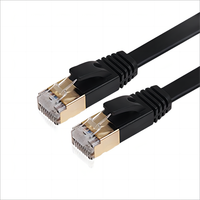 Kabel Ethernet Flat Cat6 Cat7, 100% BC 10Gbps Gigabit RJ45 LAN Patch Cord 1m-20m