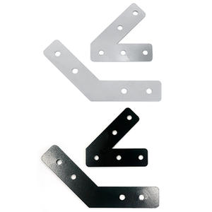 Plaque de renforcement de surface en acier à 45 degrés et 135 degrés, pièce d'angle de connexion latérale pour connexion 30 30 40 40 - Product Image 4