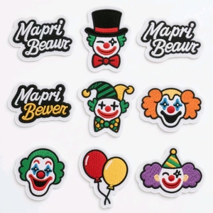 Tùy Chỉnh Sắt Trên Các Bản Vá Lỗi Với Thấp Moq Hình Trái Tim Thêu Phim Hoạt Hình Cutout Tùy Chỉnh May Dệt Vải Các Bản Vá Lỗi Với PU Nhựa - Product Image 5