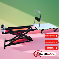 Li-ion 300kg chariot de levage hydraulique portable pliant chargement à bord électrique et élévateur à ciseaux de marchandises voiture à plat