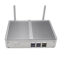Mini PC Gamer sans ventilateur I7 I5 7200U I3 4020Y DDR4/DDR3 Win10 Pro Linux HTPC VGA HD WiFi Gigabit Lan 8+256 Go Barebone Nuc Computer