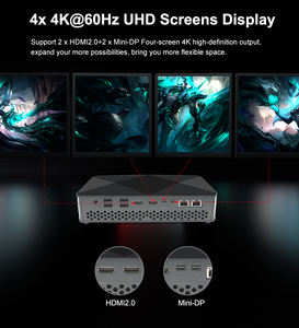 Puissant 12ème génération I9 12900HK quatre écrans fort RTX 3060 12G jeu de cartes graphiques discrètes Mini PC 2 * M.2 NVME SSD PC de jeu - Product Image 4