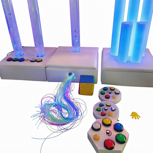 Columna de Luz Sensorial Inteligente con Burbujas de Agua de Colores, con Aplicación y Control Remoto RF para Uso en Interiores - Product Image 1