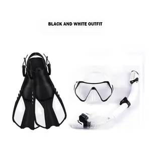 Masker snorkel anti kabut, peralatan selam Gratis sirip untuk snorkel masker kacamata desain populer