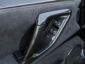 Garniture de poignée de porte en fibre de carbone intérieure/extérieure pour Nissan GT-R R35 2008-2016, accessoires de mise à niveau - Product Image 4