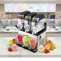 Máquina de Granizados OULI de 3 Tanques y 36L, Comercial, para Bebidas Congeladas, 220V