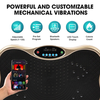 Plaque vibrante corps entier personnalisée 2026 en promotion, Bluetooth, 6 modes, mini plaque vibrante de fitness